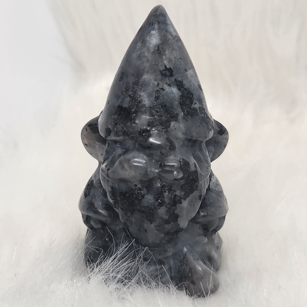 Larvikite Gnome Crystal Carving